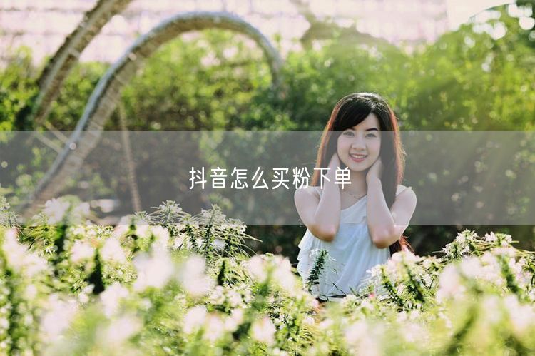 抖音怎么买粉下单