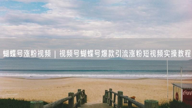 蝴蝶号涨粉视频｜视频号蝴蝶号爆款引流涨粉短视频实操教程