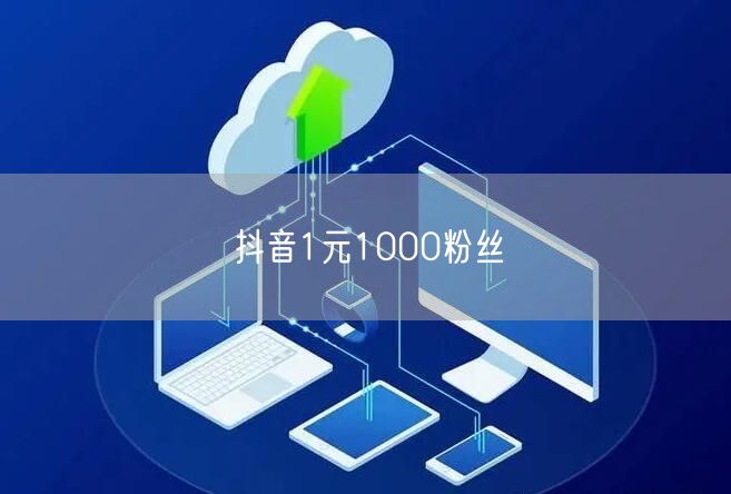 抖音1元1000粉丝